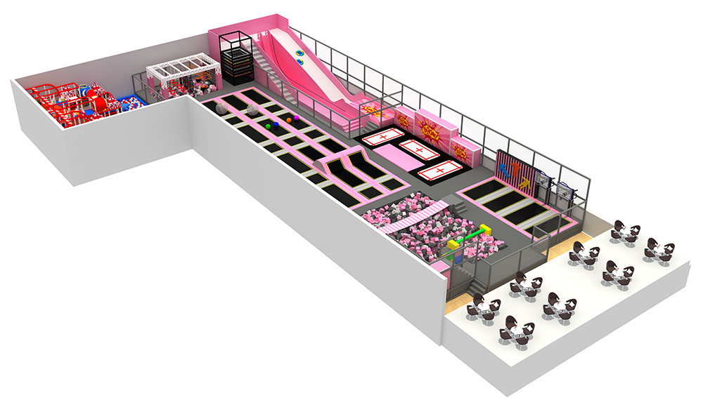 Fantasy Kids Trampoline Arena Free Design for Your Space